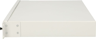 Patch panel fibër optike Extralink 48 CORE, 24 porta SC duplex, 1U, gri
