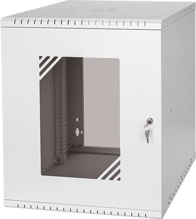Kabinet rrjeti Digitus 19" 12U, 450mm, derë xhami, gri