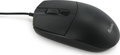 Maush optik Equip 15M, USB A, Silent Click, për dorën e majtë, i zi