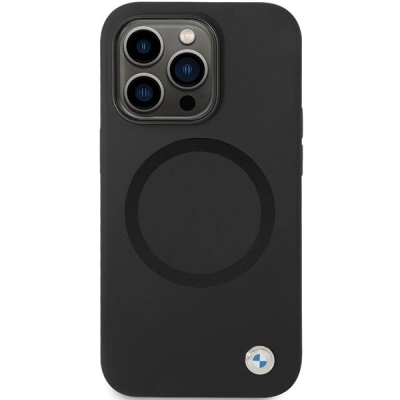 Mbulesë telefoni BMW BMHMP14LSILBK2 për iPhone 14 Pro, me MagSafe, e zezë