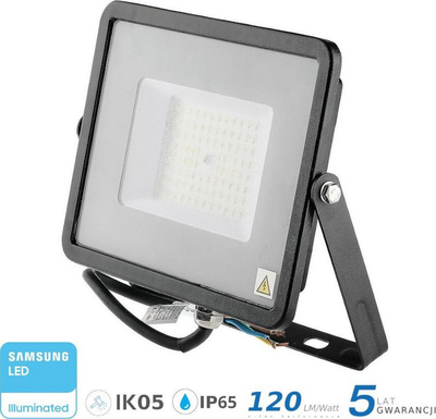 Projektor LED V-TAC, 50W, 6000lm, 4000K, IP65, i zi