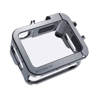 Kornizë alumini Sunnylife për Insta360 GO 3, me mount, gri metalike