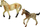 Set lodrash Schleich, 2 kuaj Knabstrupper me gardh