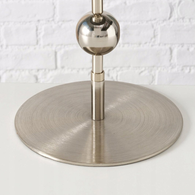 Llambë tavoline Boltze Luise, metalike, formë kërpudhe, 43.5 cm, e verdhë