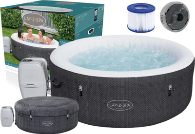 Xhakuzi Lay-Z-Spa Havana, 180cm, i zi/i bardhë