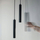 Lampë varëse Spectrum SHIFT HANGIT BL, cilindrike, LED, e zezë