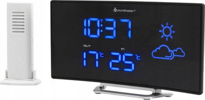 Radio-alarma Soundmaster FUR100, FM PLL, stacion moti, argjendtë