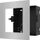 Kornizë e fshehtë për stacion dere Hikvision DS-KD-ACF1/S, çelik inox, për 1 modul, argjend