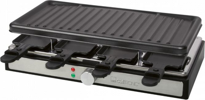 Raclette Clatronic RG 3757, 1400W, sipërfaqe 42 x 21 cm, e zezë