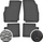 Tapeta gome për makinë Petex Fiat Grande Punto 2005-2009, set 4 copë, të zeza