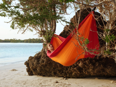 Varëse kampingu Adventure Ultra Light, 275 x 140 cm, 150 kg, e kuqe portokalli