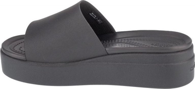 Sandale grash Crocs Brooklyn Platform Slide W 208728, me platformë 4.5 cm, ngjyrë e zezë