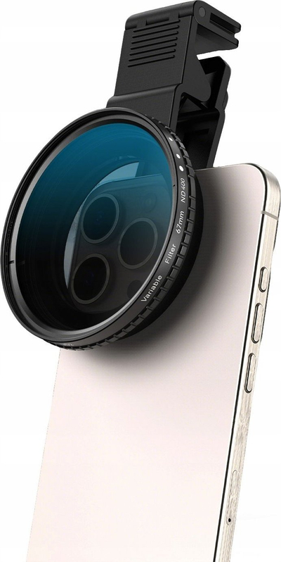Filter fotografik Apexel ND2–ND400, 67mm, gri i rregullushëm, universal