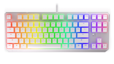 Tastierë mekanike Gaming Endorfy THOCK TKL OWH P, USB, Kailh Blue, RGB, e bardhë