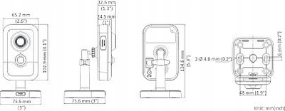 Kamerë IP Hikvision DS-2CD2483G2-I, 8MP 4K, lente 2.8mm, e bardhë