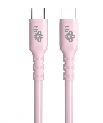 Кабел USB C во USB C Print Jelly, 1m, 60W, розова