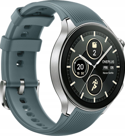 Ora e zgjuar OnePlus Watch 2 OPWWE231, GPS, 32GB, çelik i argjendtë
