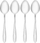 Set lugë supë Maku, 19.5 cm, 4 copë, ngjyrë argjendi