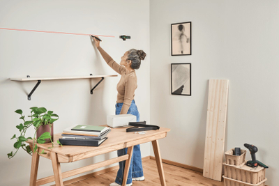 Ласерско нивелач Bosch UniversalWallLevel, 159 mm, зелена