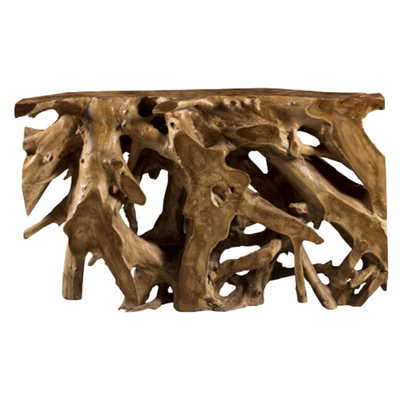 Konzolë rrënjë teak & druri Java 125×40×75 cm (HM9394)
