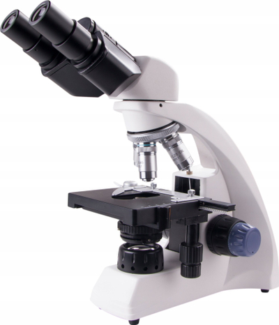Mikroskop Delta Optical Genetic Bino, binokullare, me dritë të brendshme, i bardhë