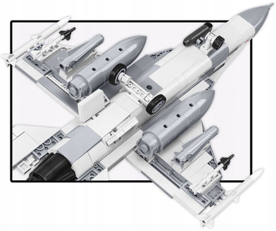 Set ndërtimi Cobi Armed Forces F-16C Fighting Falcon 5910, 463 pjesë, shkalla 1:48, gri