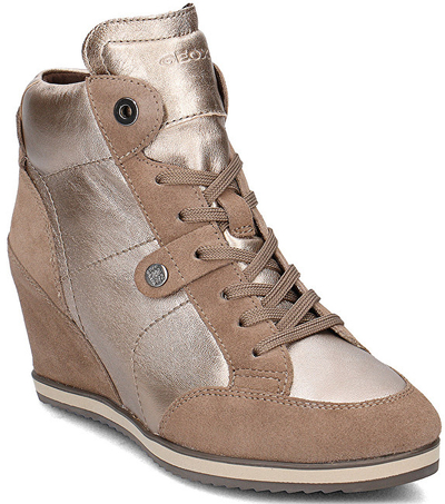 Çizme Geox D4454A-0KY22-, të kafta/krem 40