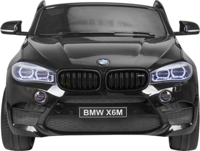 Makinë elektrike për fëmijë BMW X6M XXL, 12V, 2 ulëse, e zezë
