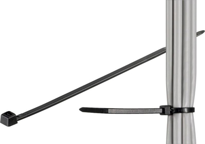Lidhëse kabllosh MicroConnect CABLETIE5, 28cm, set 100 copë, të zeza