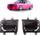 Drita mjegulle BMW 3 E30 Facelift, set, xham smoke, të zeza
