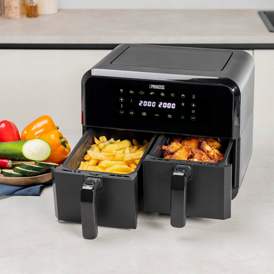 Fritezë me ajër Princess 182068, 8L, 2400W, e zezë