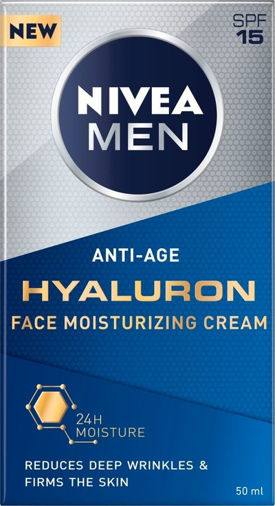 Krem për fytyrë Nivea Men Hyaluron Anti-Wrinkle, 50 ml
