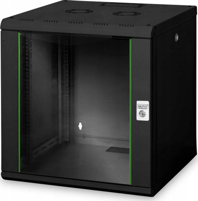 Kabinet rrjeti Digitus DN-19 12U 6/6 SW, 19", 100kg, i zi