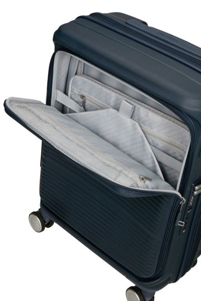 Valixhe Hard Me 4 Rrota Samsonite Paralux Ngjyrë Blu