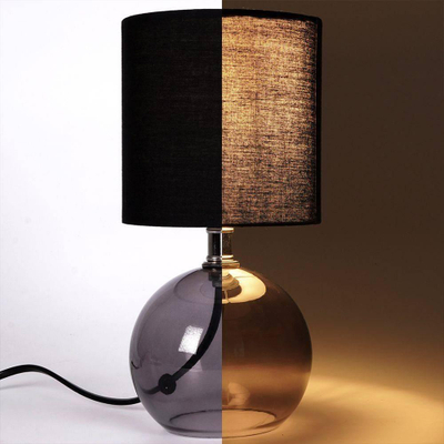 Llambë tavoline Ambiance Globe, 25cm, E14 40W, e zezë