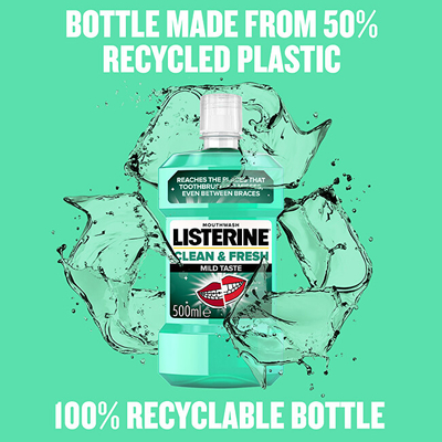 Гргулка за уста Listerine Clean & Fresh, 500 ml