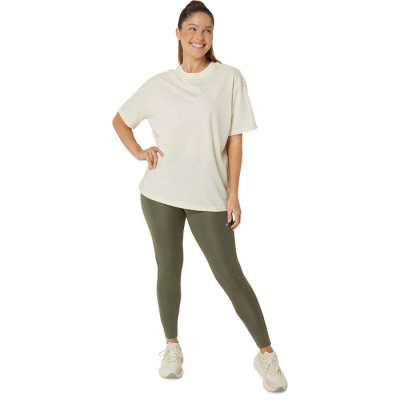 Спортска блуза Asics Logo Tee W 2032C843201, мешавина памук, брзо сушење, зелена