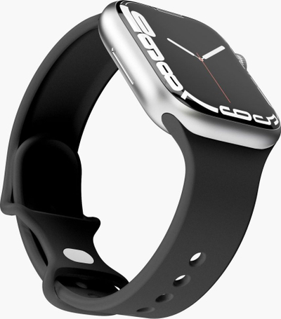 Rrip dore Vonmählen Watchstrap Silicone Loop, për Apple Watch, silikoni, i zi