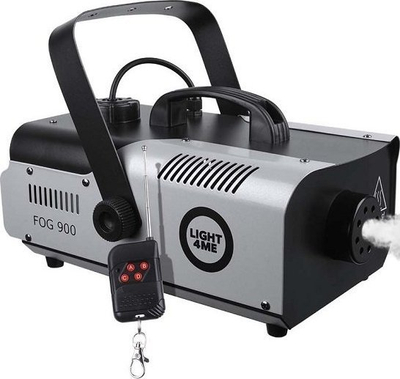 Makine tymi LIGHT4ME Fog 900, 900W, me telekomande me kabllo dhe pa kabllo, e zeze