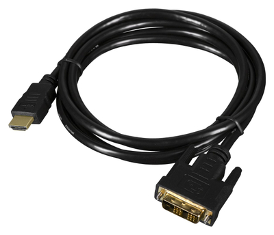 Kabllo Lanberg HDMI në DVI-D, 1.8 m, e zezë