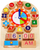Lodër edukative druri Muqiy The Building Blocks Clock, orë dhe kalendar, shumëngjyrëshe