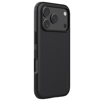 Kapak telefoni Nillkin Super Frosted Shield për iPhone 17 Pro Max, MagSafe, TPU PC, i zi