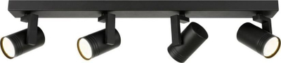 Spote tavanale Netlighting Spiela, 4x GU10, bar modern, e zezë