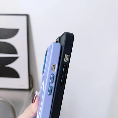 Mbrojtëse telefoni MagSafe Hybrid për iPhone 15 Pro, matte, blu navy