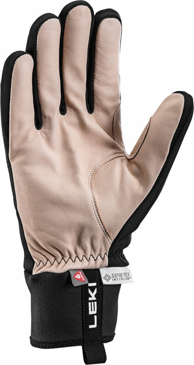 Ракавици за скијање LEKI PRC Premium ThermoPlus, козја кожа, Primaloft, црни