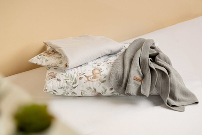 Set posteqesh Sensillo Bedding Little Deer, 100x135 cm, pambuk, shumëngjyrësh