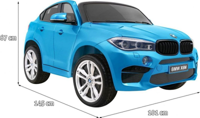 Makinë elektrike lodër Baby Active BMW X6M XXL, 145 cm, për fëmijë, e kaltër