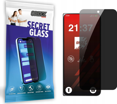 Xham mbrojtës privat Grizz SecretGlass për Oppo Find N5, 9H, full cover, transparent