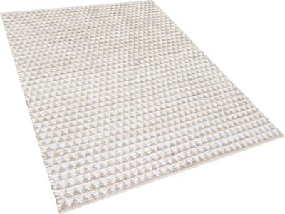 Tapet pambuku TUNCELI, 160 x 230 cm, me model gjeometrik, bezhë
