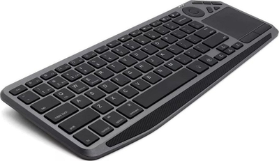 Tastierë Techly Dualna, wireless, US, e zezë dhe e hirtë